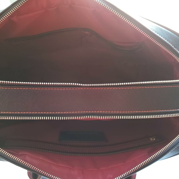 Furbo Design FRB007 Double Zip Bag- Black/Brown - Picture 3 of 7